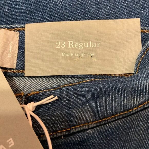 Everlane Jeans Mid Rise Skinny Medium Wash Ankle Length Size 23 New - Picture 8 of 10